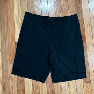 Tahari Black Cargo Shorts with Sturdy Fabric